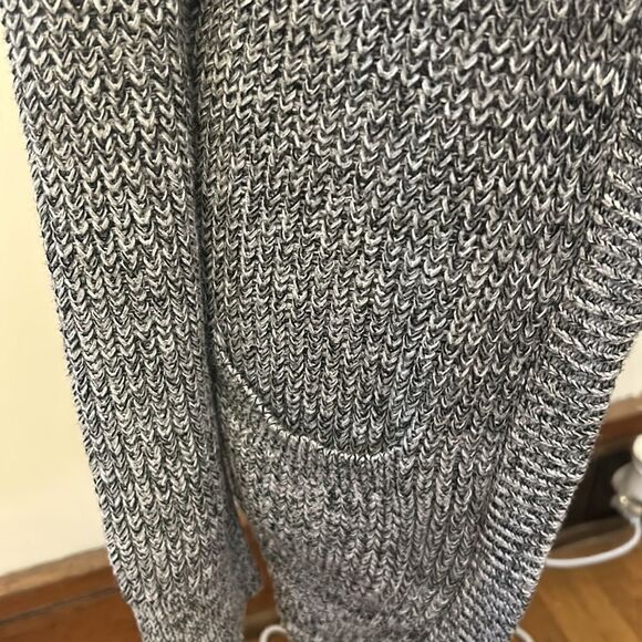 Gap black white front pocket open cardigan Size M EUC - Picture 4 of 9